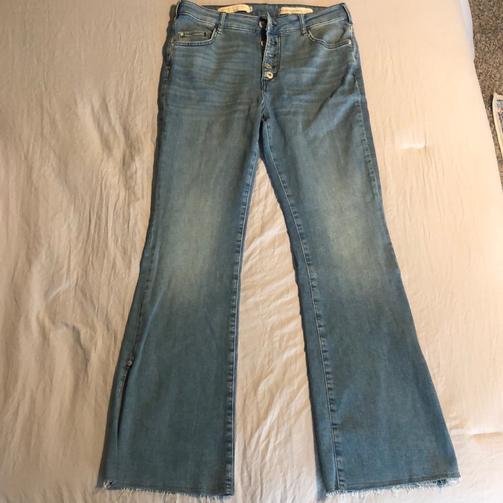 Anthropologie High Rise Skinny Boot Cut Jeans